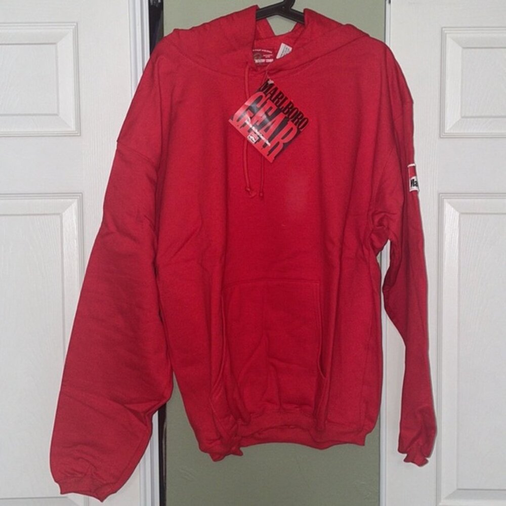 🆕 Marlboro Red Hoodie Sweatshirt, Men’s Size Large, New With Tags, In Plastic